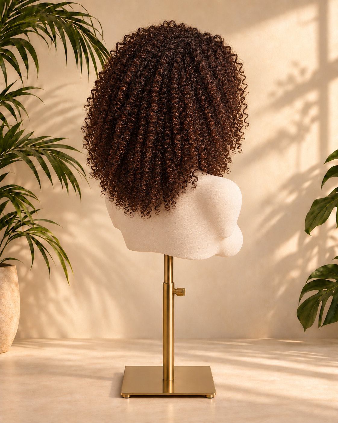 Aurora HD Lace Glueless Kinky Curly Brown 100% Human Hair Wig