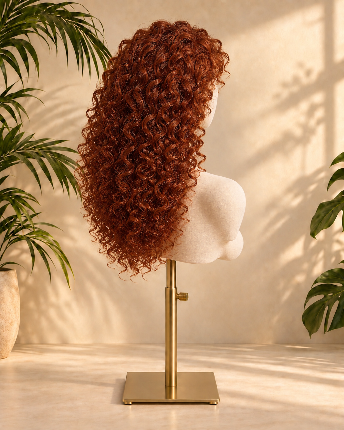 Aurora Front Lace Glueless Ginger Kinky Curly 100% Human Hair Wig