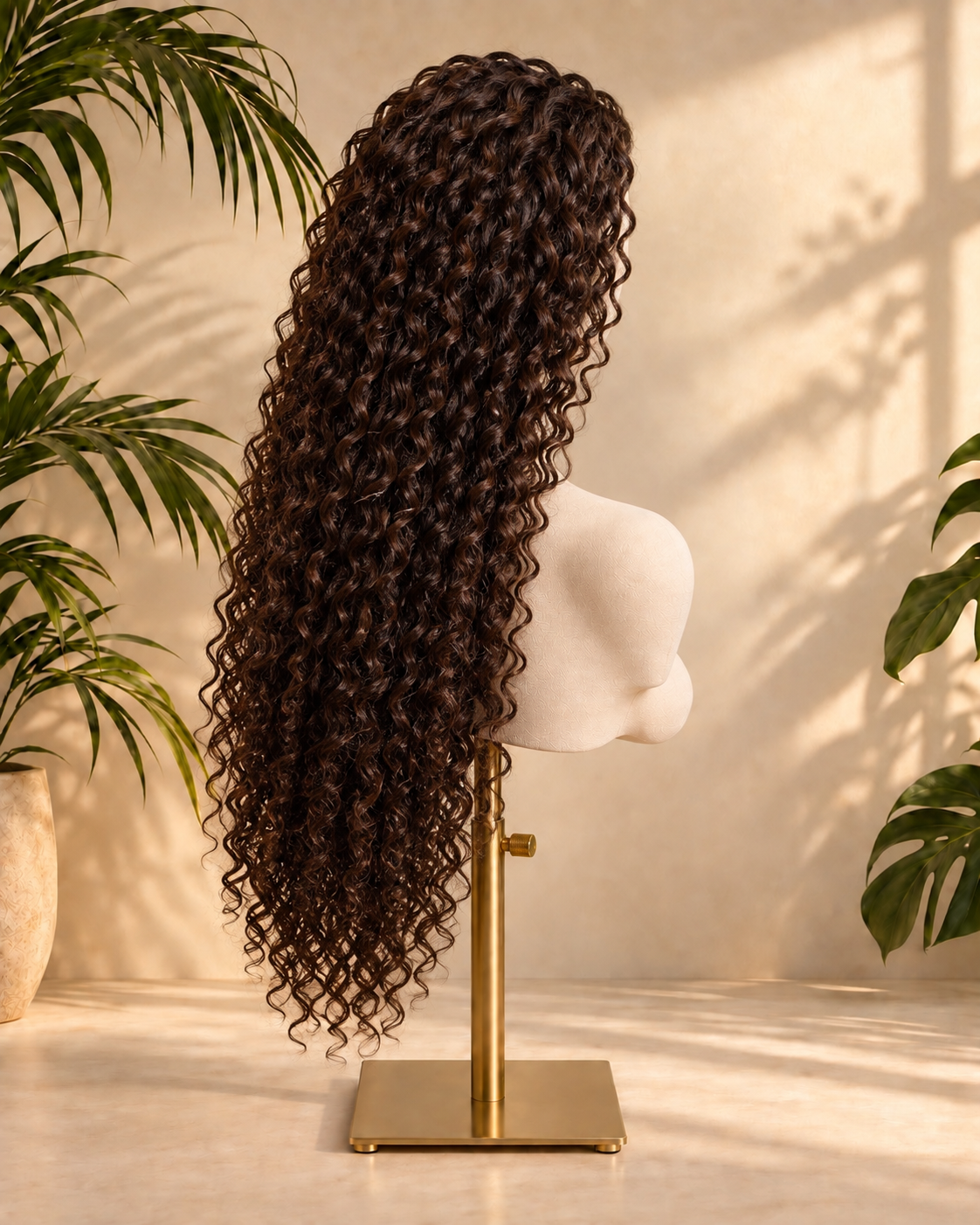 Aurora HD Lace Glueless Kinky Curly Brown 100% Human Hair Wig