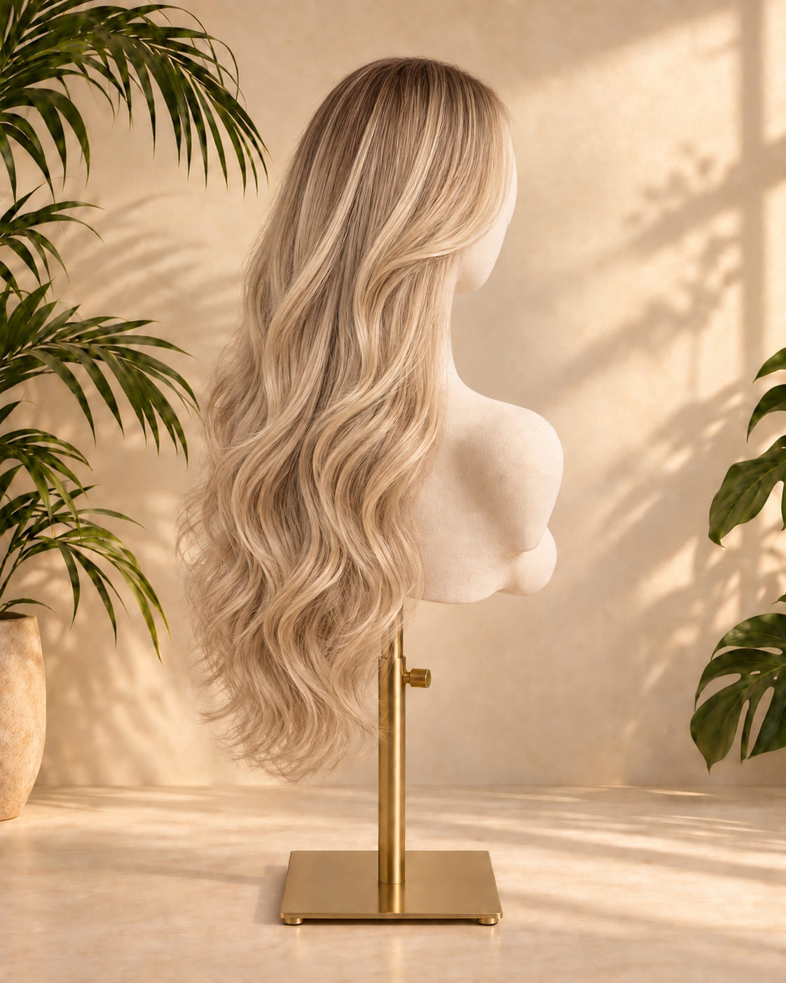 Aurora Front Lace High Volume Loose Waves Blonde 100% Human Hair Wig