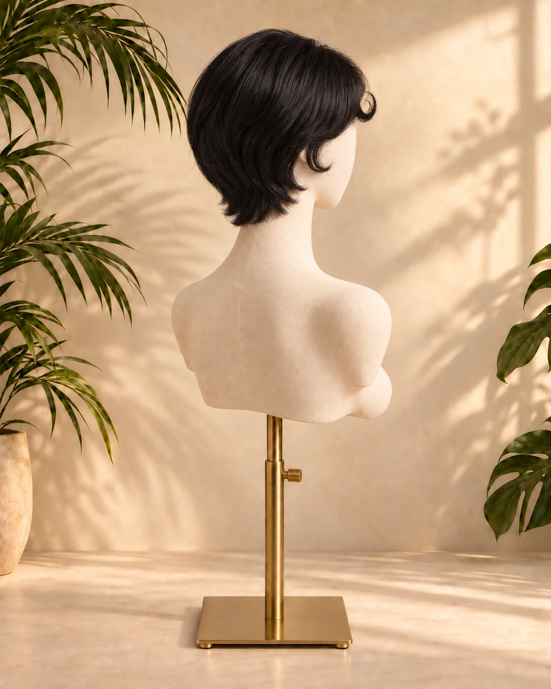 Aurora Front Lace Glueless Pixie Cut Natural Black 100% Human Hair Wig
