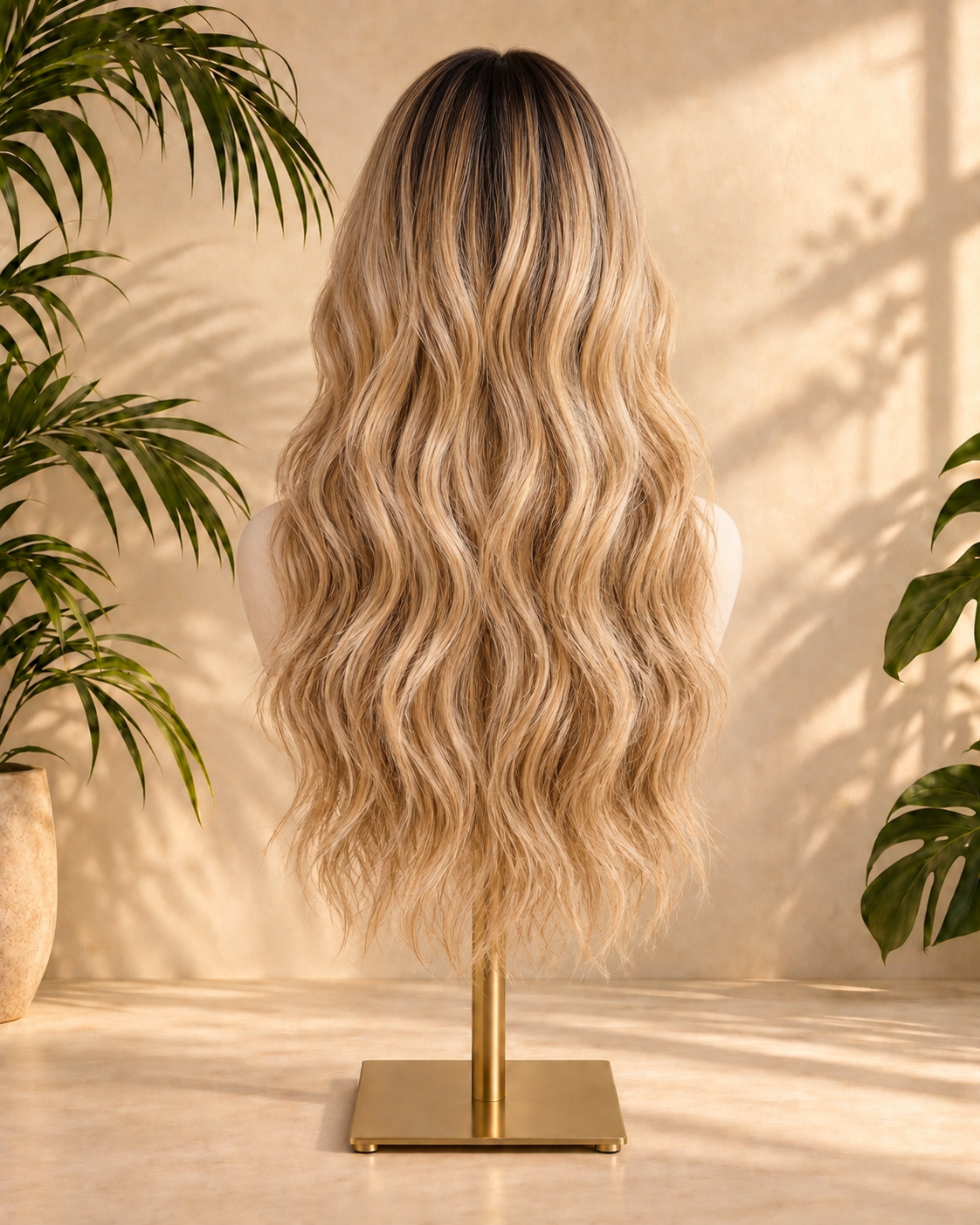 Aurora HD Lace Dark Roots Blonde Highlights 100% Human Hair Wig
