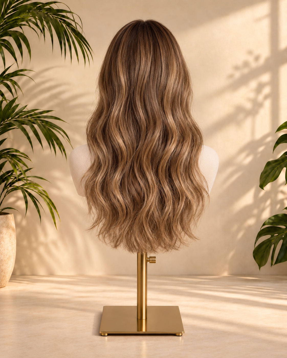 Aurora HD Lace Layered Wavy Champagne Beige Blonde 100% Human Hair Wig