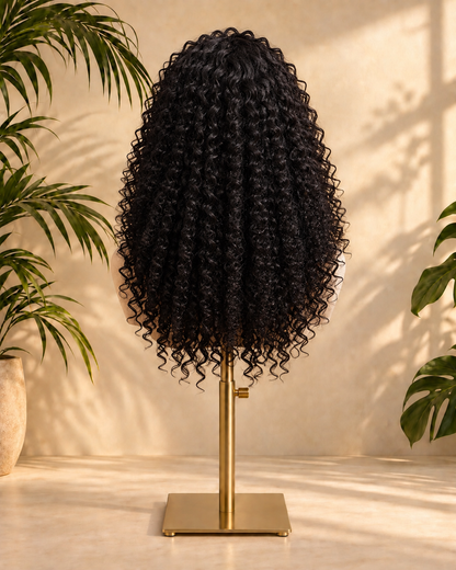 Aurora HD Lace High Volume Kinky Curly Natural Black 100% Human Hair Wig