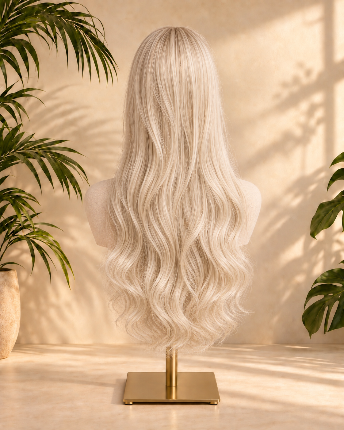 Aurora HD Lace Glueless Long Soft Wavy Blonde 100% Human Hair Wig