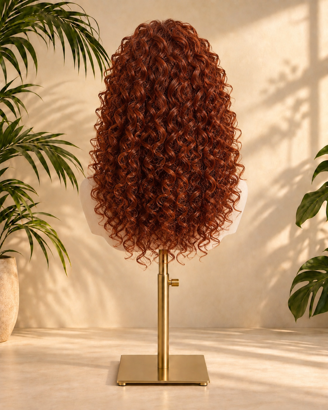Aurora Front Lace Glueless Ginger Kinky Curly 100% Human Hair Wig