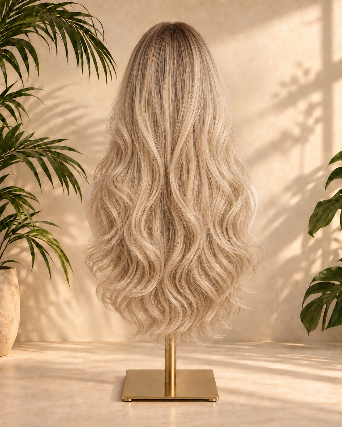 Aurora Front Lace High Volume Loose Waves Blonde 100% Human Hair Wig