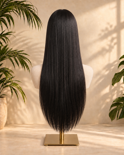 Aurora HD Lace Glueless Natural Black Straight 100% Human Hair Wig