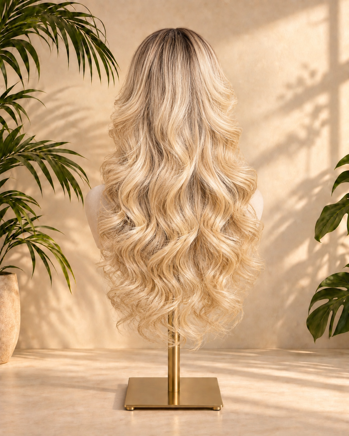 Aurora HD Lace Fringe Curly Blonde 100% Human Hair Wig