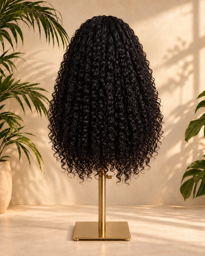 Aurora HD Lace Glueless Kinky Curly Natural Black 100% Human Hair Wig