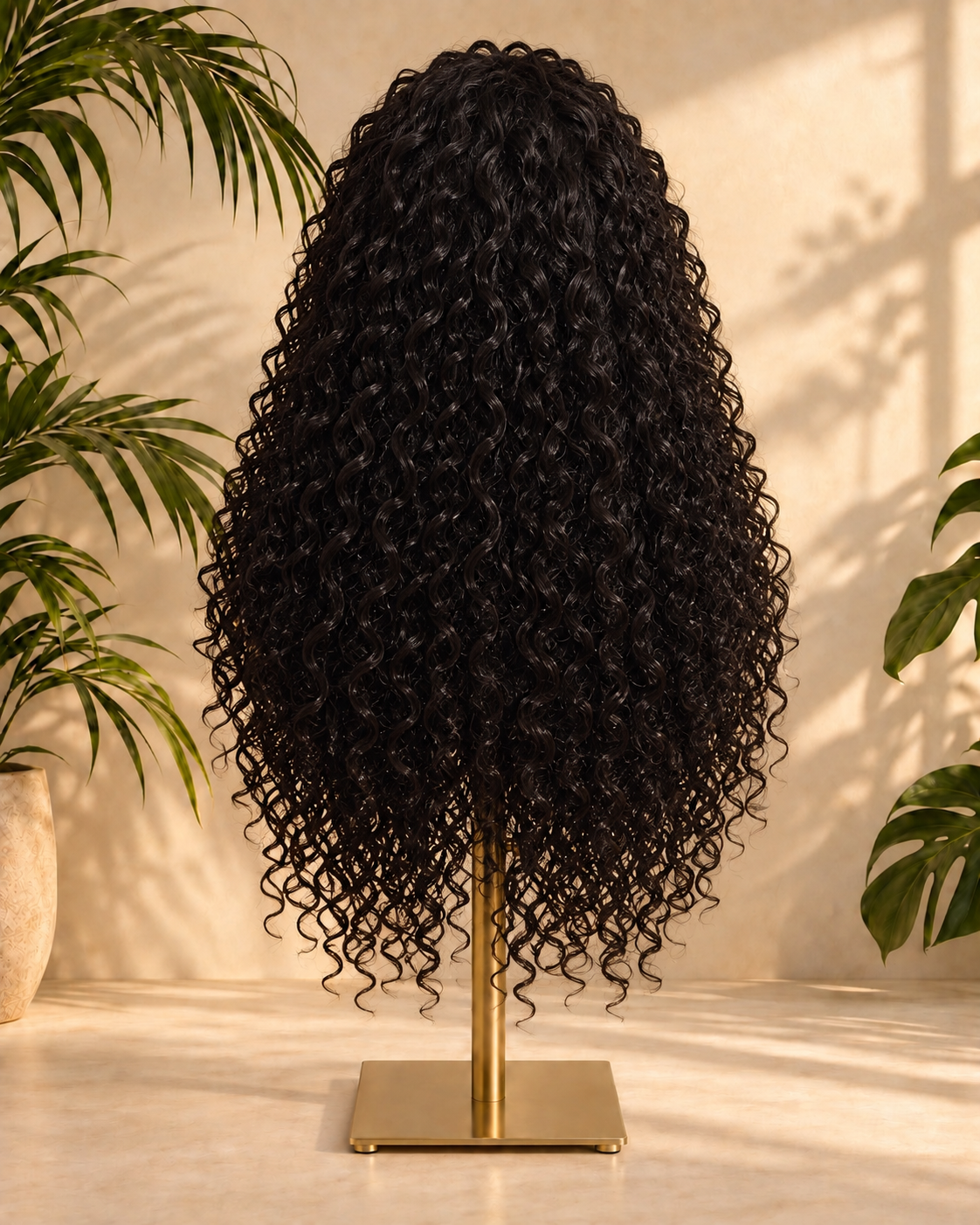 Aurora Front Lace Glueless Tight Curly Natural Black 100% Human Hair Wig