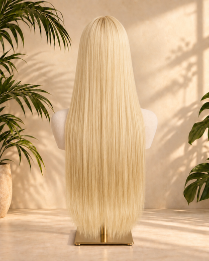 Aurora HD Lace Straight Pale Blonde 100% Human Hair Wig