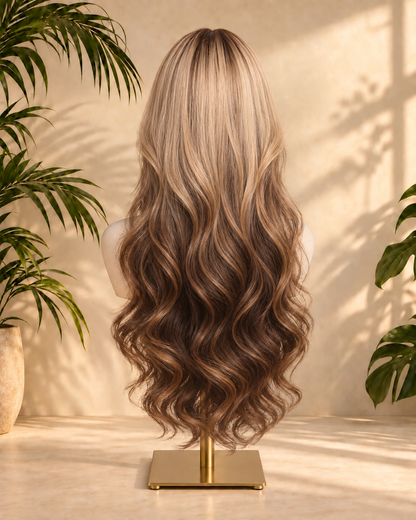 Aurora HD Lace Glueless Layered Body Wave Ombre 100% Human Hair Wig