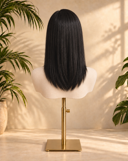 Aurora HD Lace Glueless Side Parted Natural Black 100% Human Hair Wig