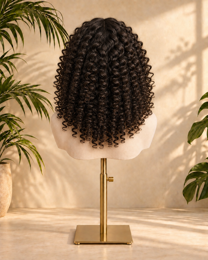 Aurora HD Lace Glueless Tightly Curly Natural Black 100% Human Hair Wig