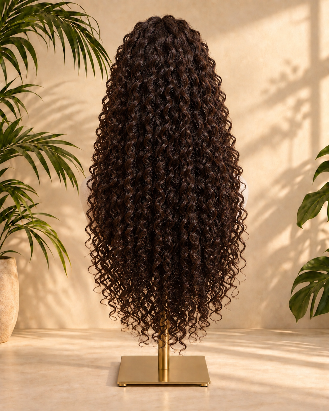 Aurora HD Lace Glueless Kinky Curly Brown 100% Human Hair Wig