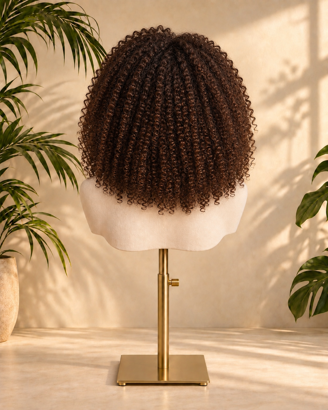 Aurora HD Lace Glueless Kinky Curly Brown 100% Human Hair Wig