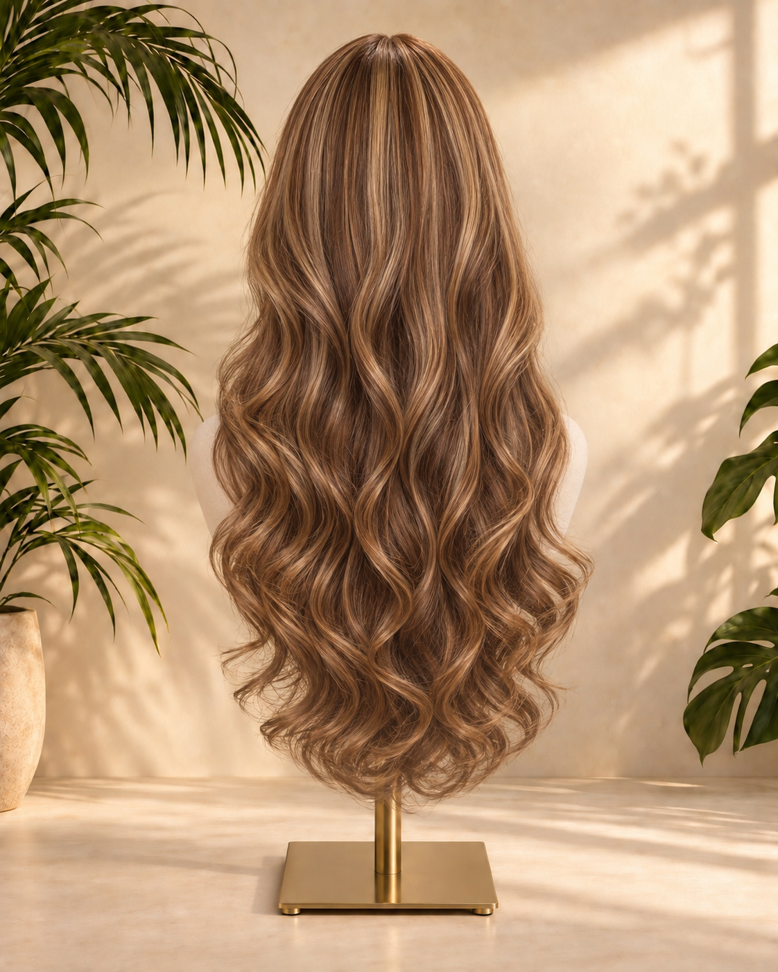 Aurora HD Lace Glueless Golden Brown Highlight 100% Human Hair Wig