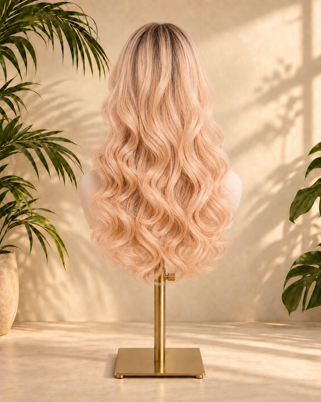 Aurora Front Lace Loose Waves Blonde 100% Human Hair Wig