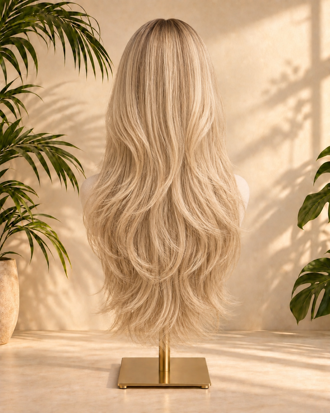 Aurora HD Lace Layered Golden Blonde 100% Human Hair Wig