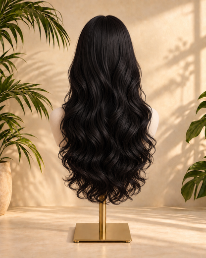 Aurora HD Lace Natural Black Body Wave 100% Human Hair Wig