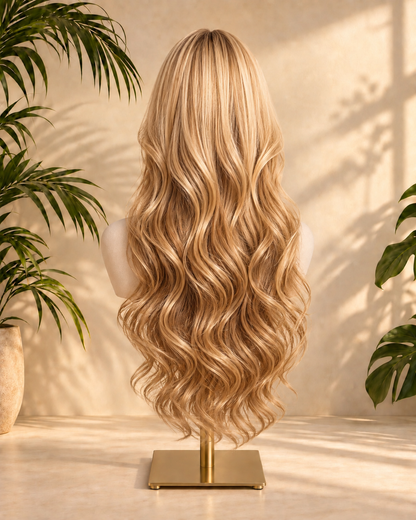 Aurora Front Lace Body Wave Golden Blonde 100% Human Hair Wig