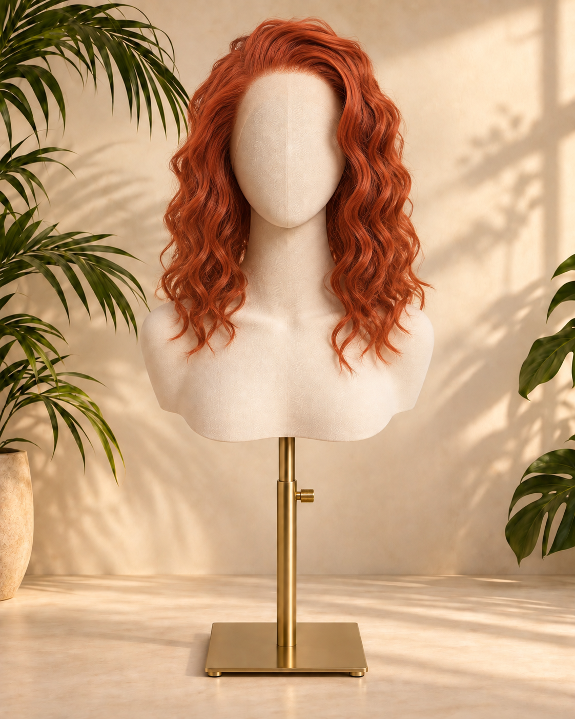 Aurora HD Lace Glueless Ginger Layered Wavy 100% Human Hair Wig