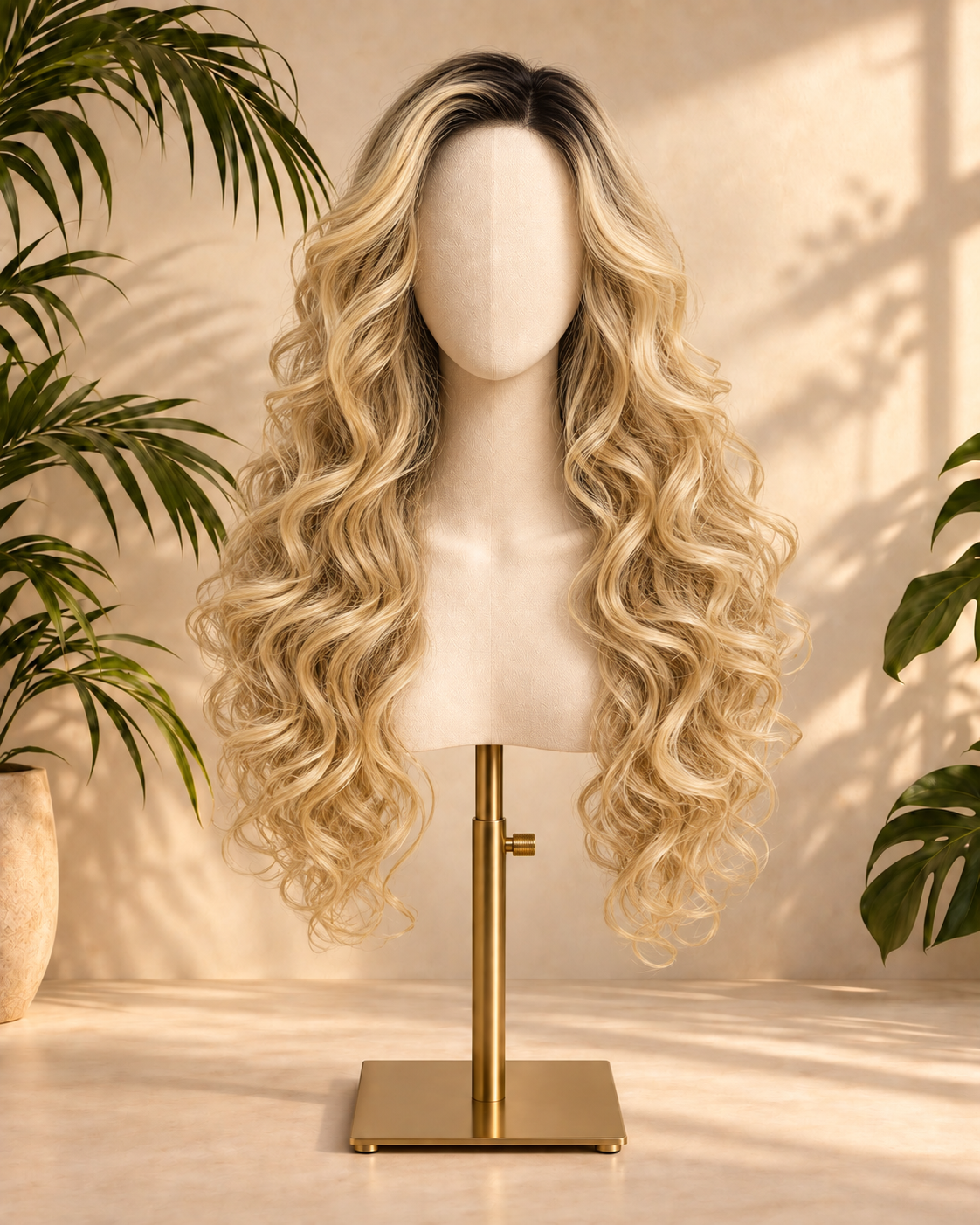 Aurora HD Lace Glueless Wavy Blonde 100% Human Hair Wig