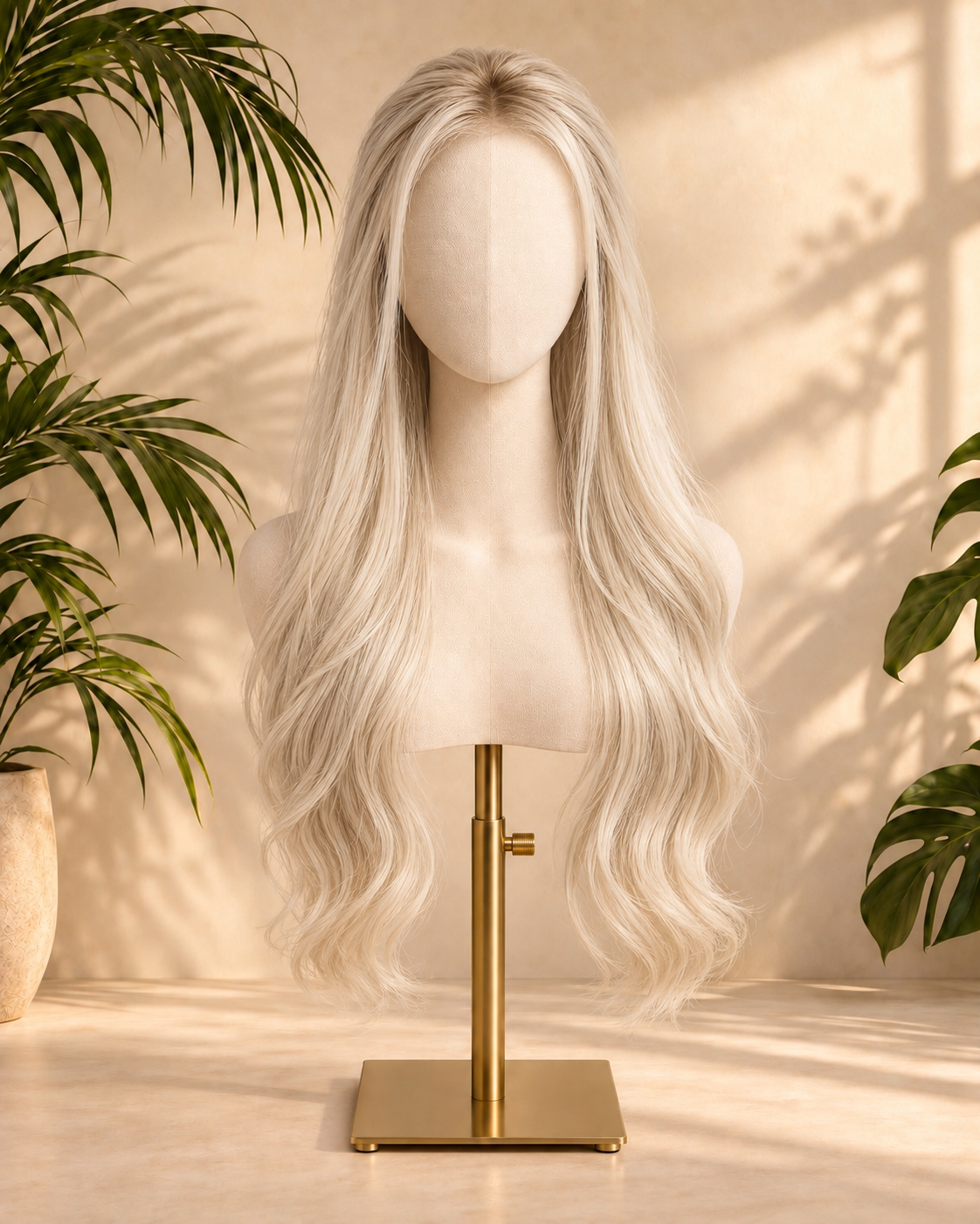 Aurora HD Lace Glueless Long Soft Wavy Blonde 100% Human Hair Wig