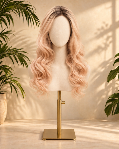 Aurora Front Lace Loose Waves Blonde 100% Human Hair Wig