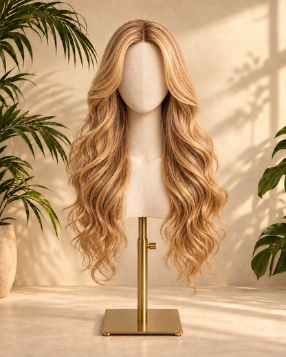 Aurora Front Lace Body Wave Golden Blonde 100% Human Hair Wig