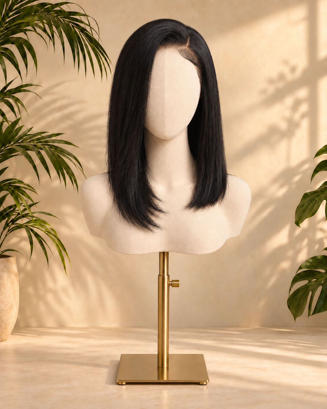 Aurora HD Lace Glueless Side Parted Natural Black 100% Human Hair Wig