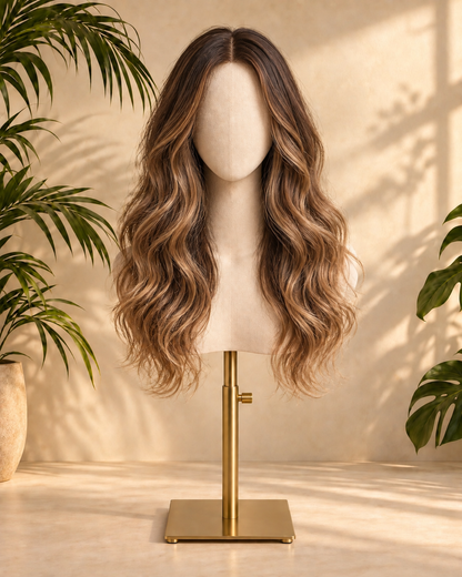Aurora Front Lace Glueless Loose Waves Highlight 100% Human Hair Wig
