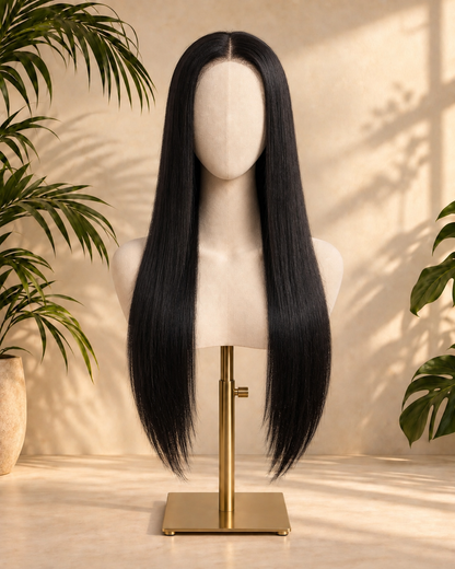 Aurora HD Lace Glueless Natural Black Straight 100% Human Hair Wig