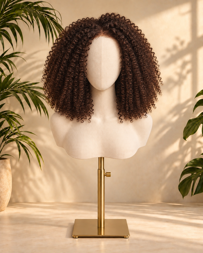 Aurora HD Lace Glueless Kinky Curly Brown 100% Human Hair Wig