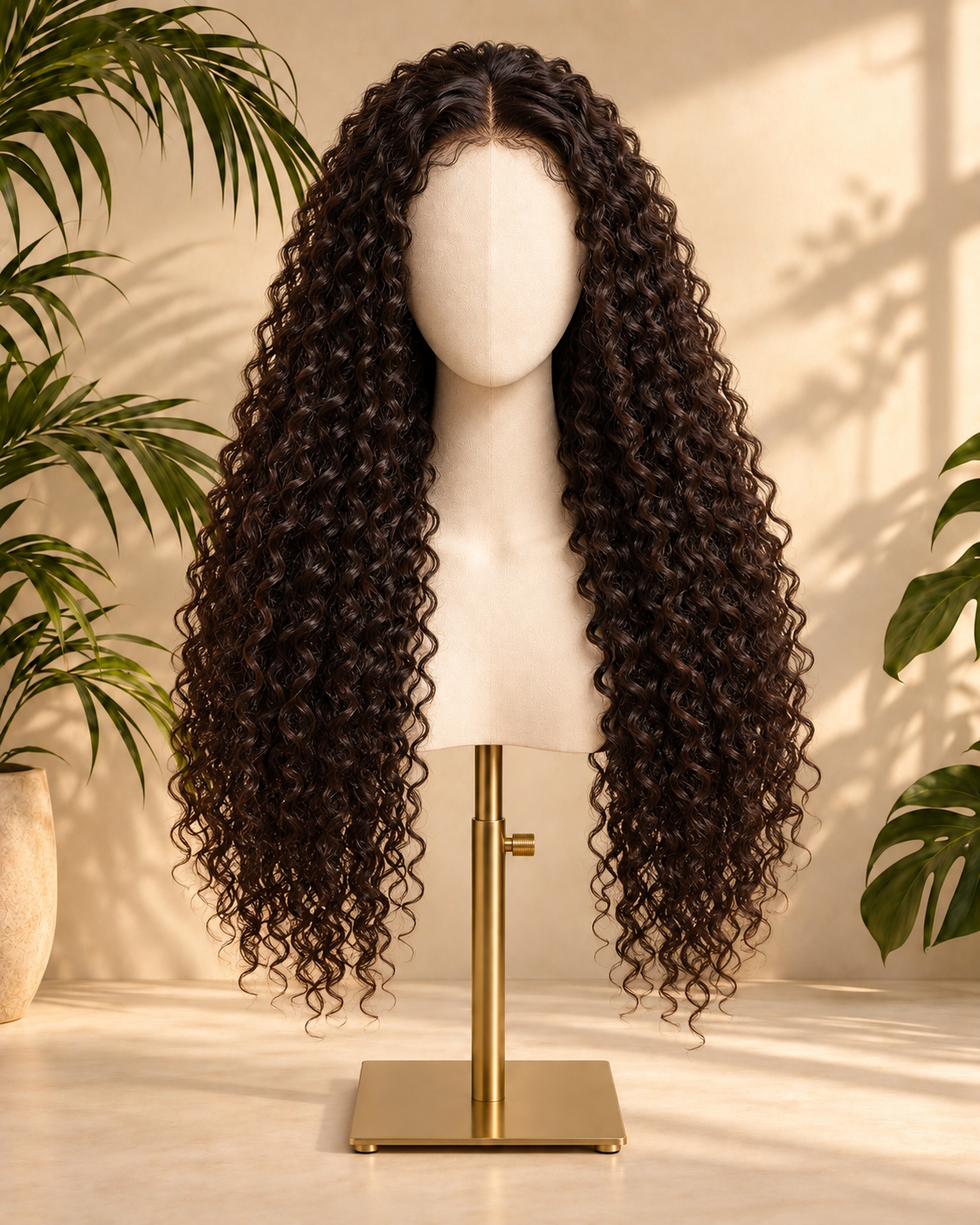 Aurora HD Lace Glueless Kinky Curly Brown 100% Human Hair Wig
