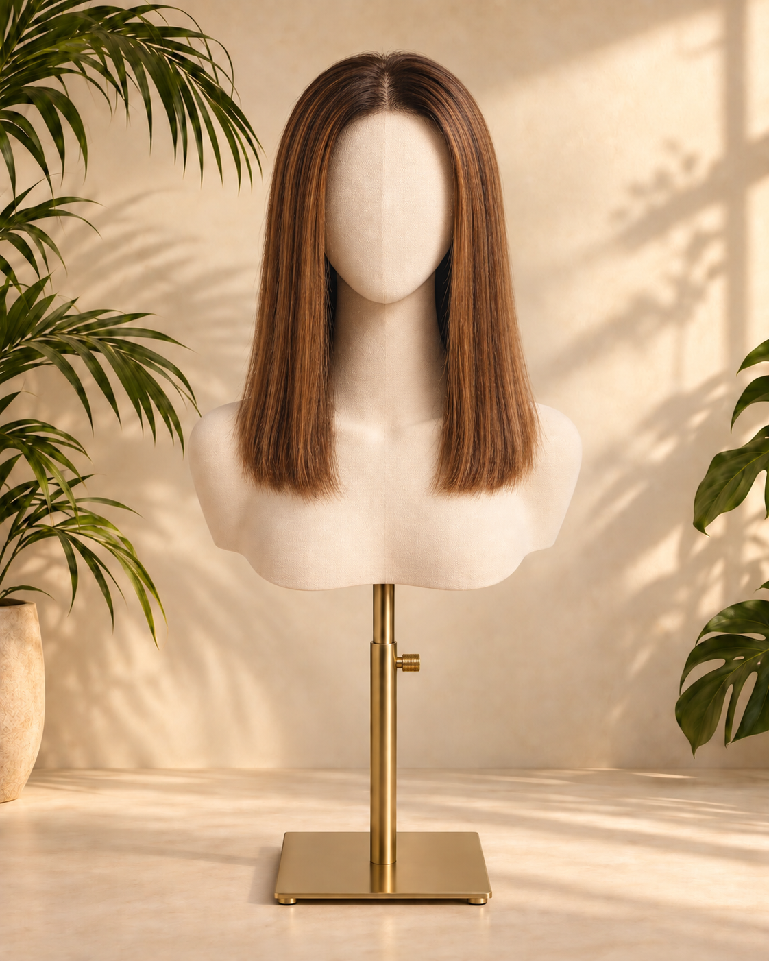 Aurora Front Lace Glueless Copper Brown Bob 100% Human Hair Wig