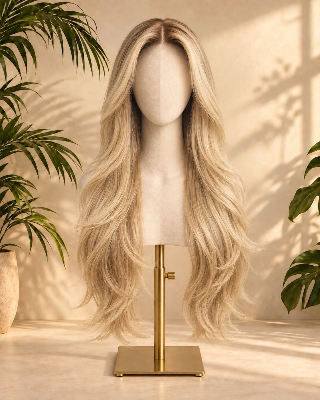 Aurora HD Lace Layered Golden Blonde 100% Human Hair Wig