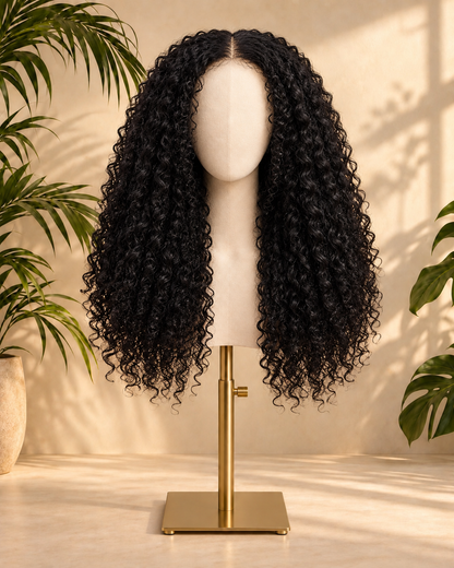 Aurora HD Lace Glueless Kinky Curly Natural Black 100% Human Hair Wig