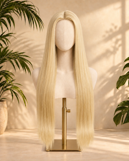 Aurora HD Lace Straight Pale Blonde 100% Human Hair Wig