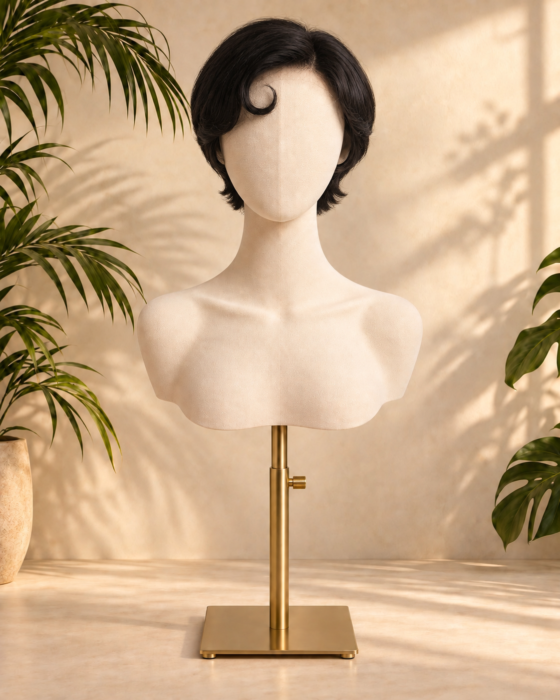 Aurora Front Lace Glueless Pixie Cut Natural Black 100% Human Hair Wig