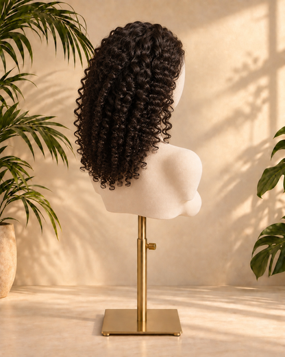 Aurora HD Lace Glueless Tightly Curly Natural Black 100% Human Hair Wig