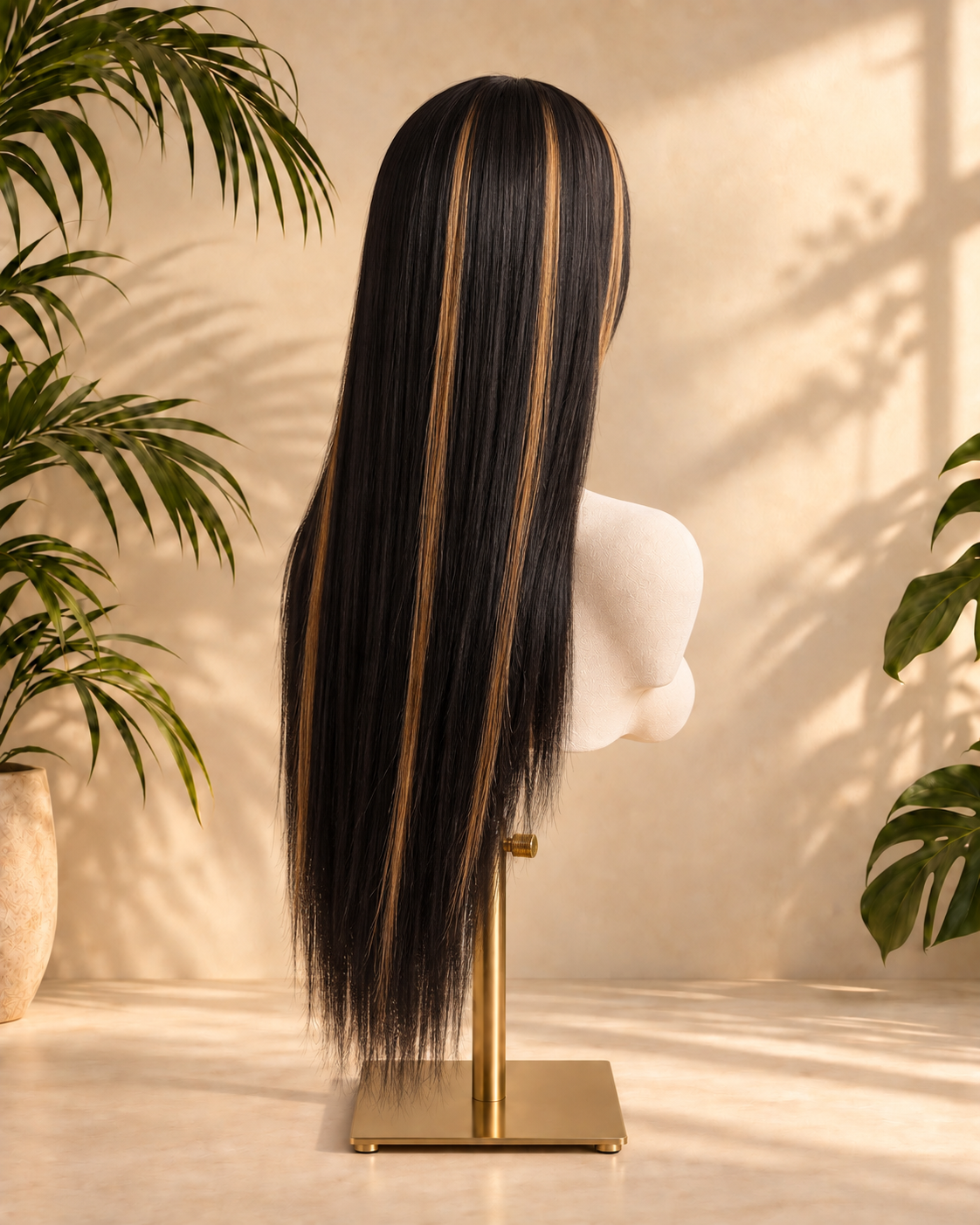Aurora Front Lace Glueless Middle Part Silky Straight 100% Human Hair Wig