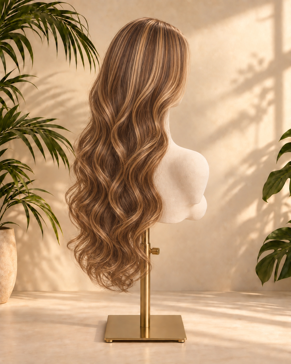 Aurora HD Lace Glueless Golden Brown Highlight 100% Human Hair Wig