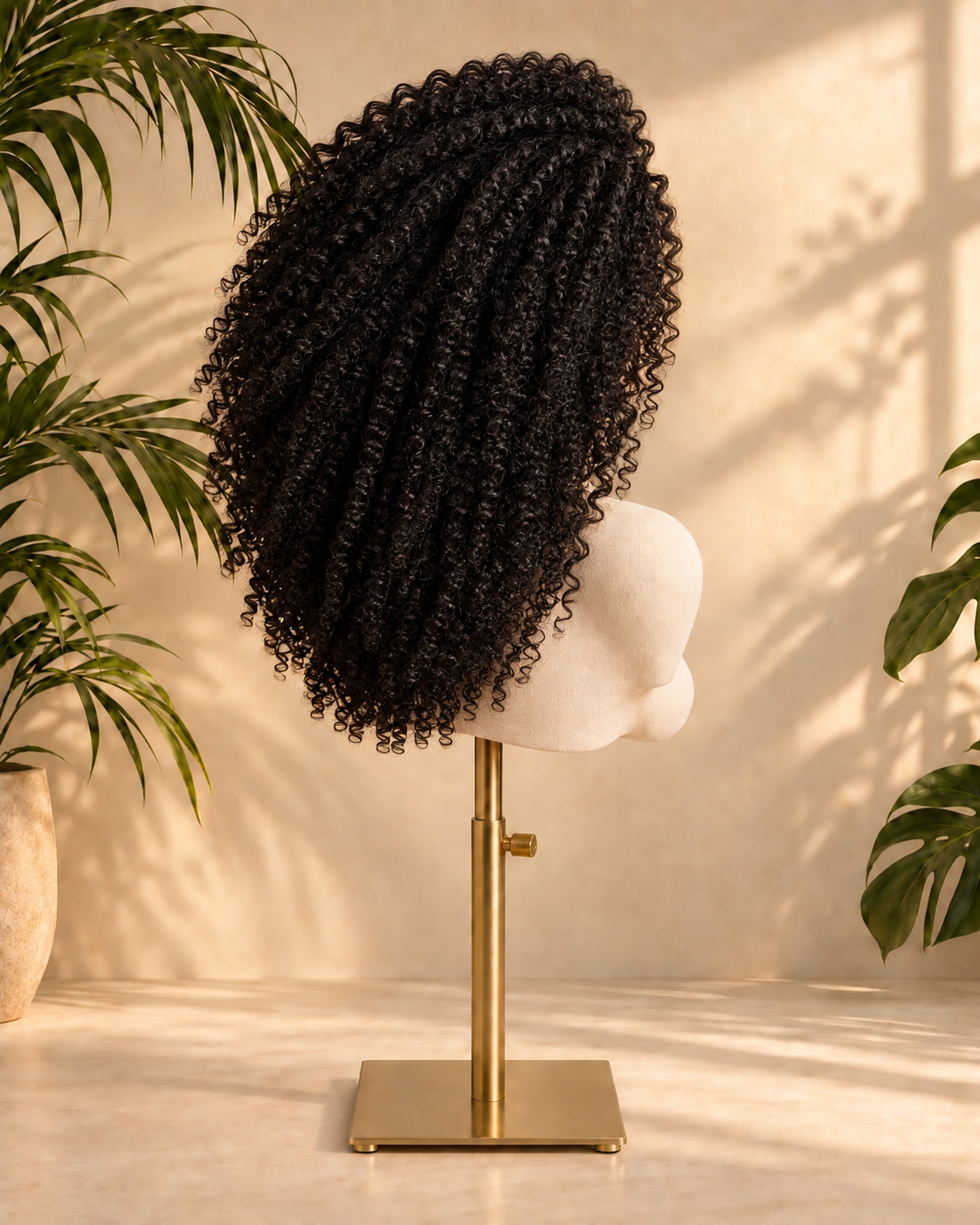 Aurora HD Lace Glueless Voluminous Kinky Curly Natural Black 100% Human Hair Wig