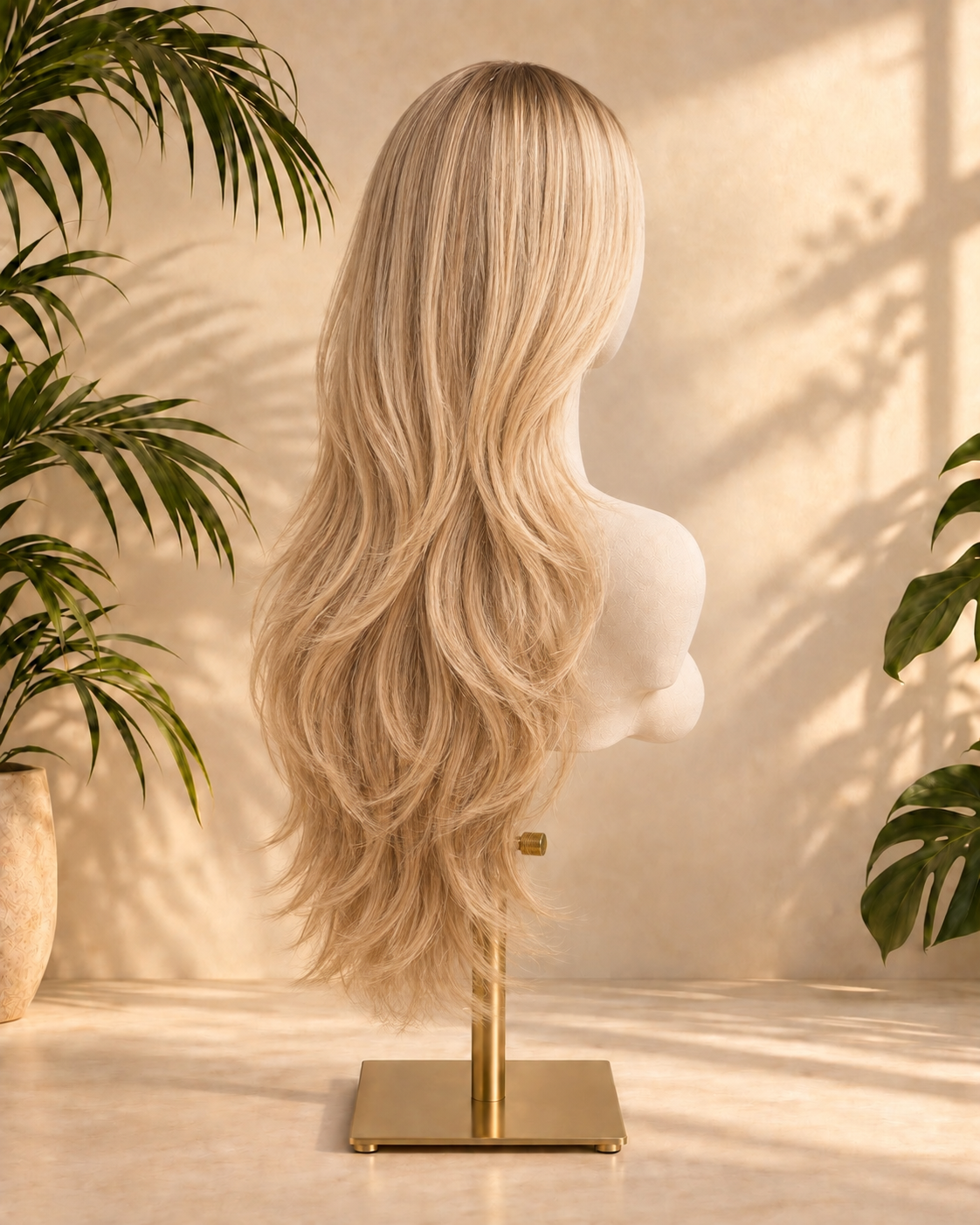 Aurora HD Lace Layered Golden Blonde 100% Human Hair Wig
