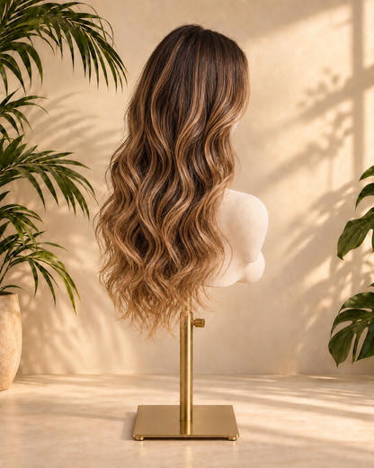 Aurora Front Lace Glueless Loose Waves Highlight 100% Human Hair Wig