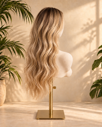 Aurora HD Lace Dark Roots Blonde Highlights 100% Human Hair Wig