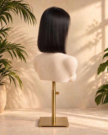Aurora HD Lace Glueless Natural Black Bob 100% Human Hair Wig