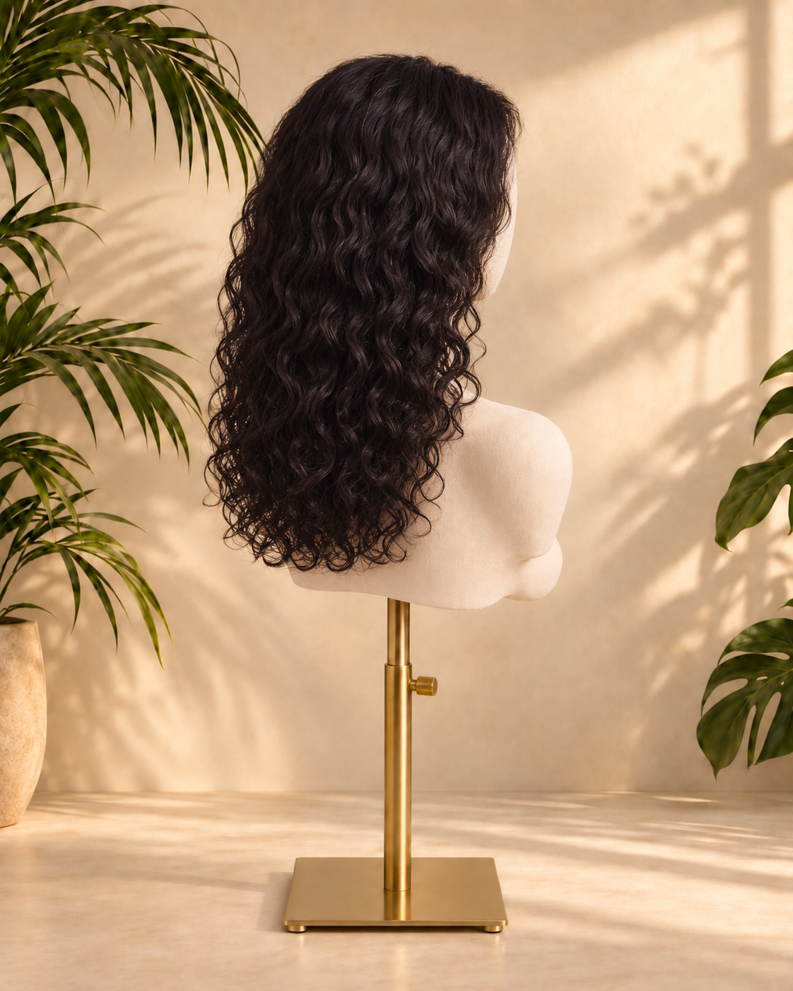 Aurora HD Lace Glueless Water Waves Natural Black 100% Human Hair Wig